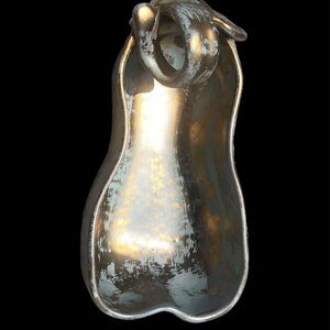 STANGL Hand Painted Pear Bowl Dish MCM Pottery Antique Gold 3783 Trenton, NJ